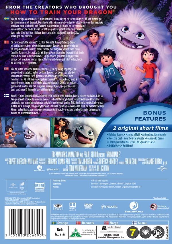 Den förfärliga snömannen (DVD)