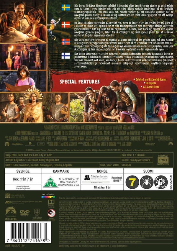 Dora and the lost city of gold (DVD)