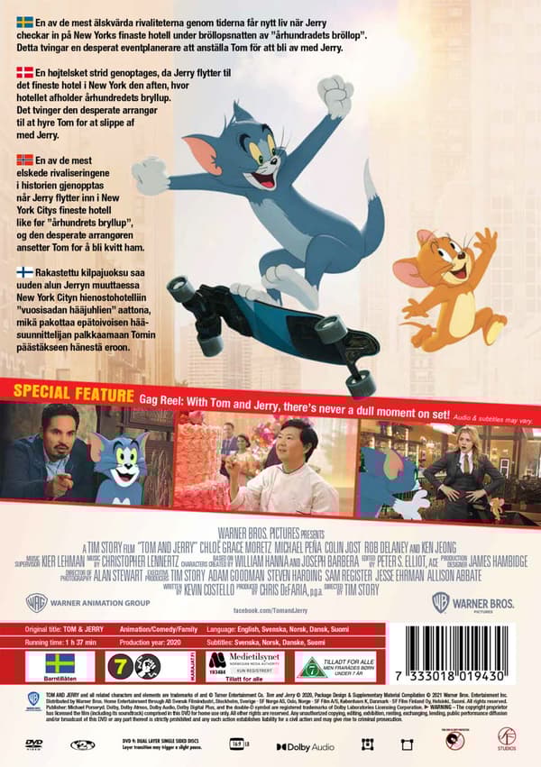 Tom & Jerry - Filmen (2021) (DVD)