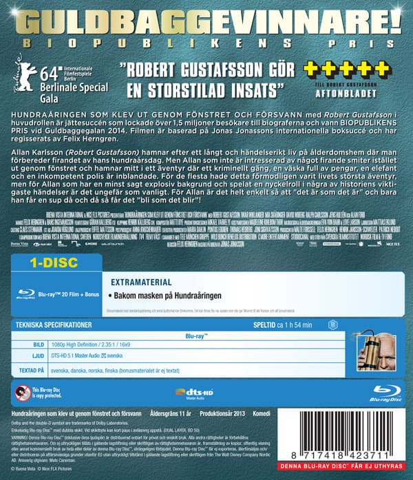 Hundraåringen som klev ut genom fönstret och... (Blu-ray)