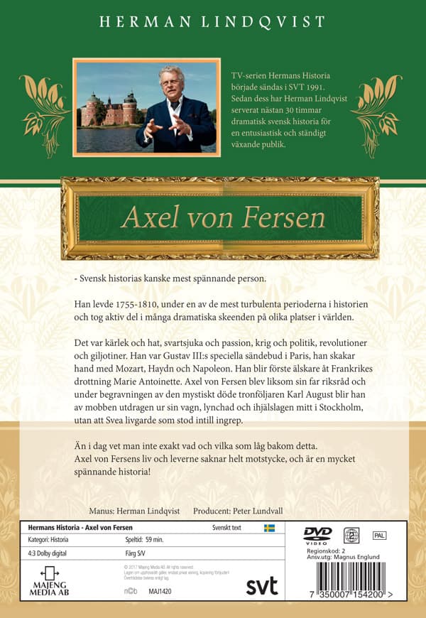 Hermans historia - Axel von Fersen (DVD)