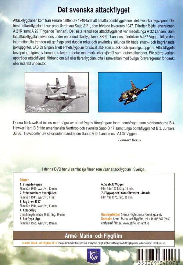 Svenska attackflygplan (DVD)