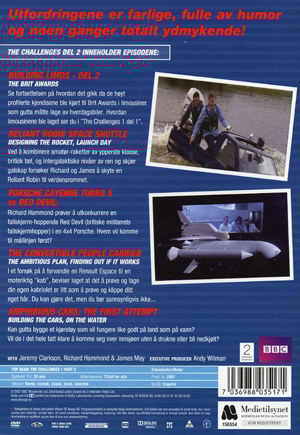 Top Gear / The challenges del 2 (DVD)