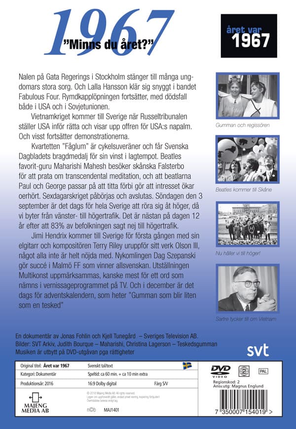Året var 1967 (DVD)