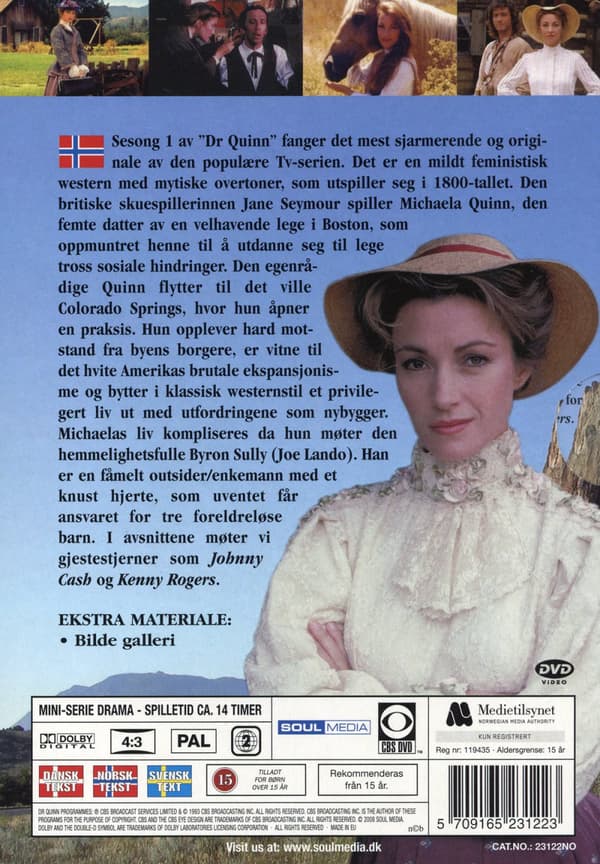 Dr Quinn / Säsong 1 (Norskt omslag) (5 DVD)