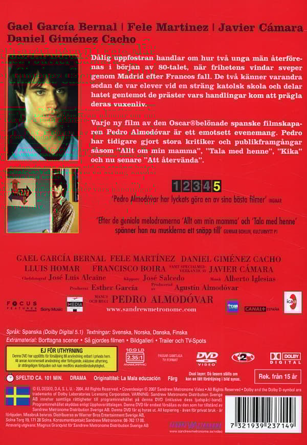 Dålig uppfostran (DVD)