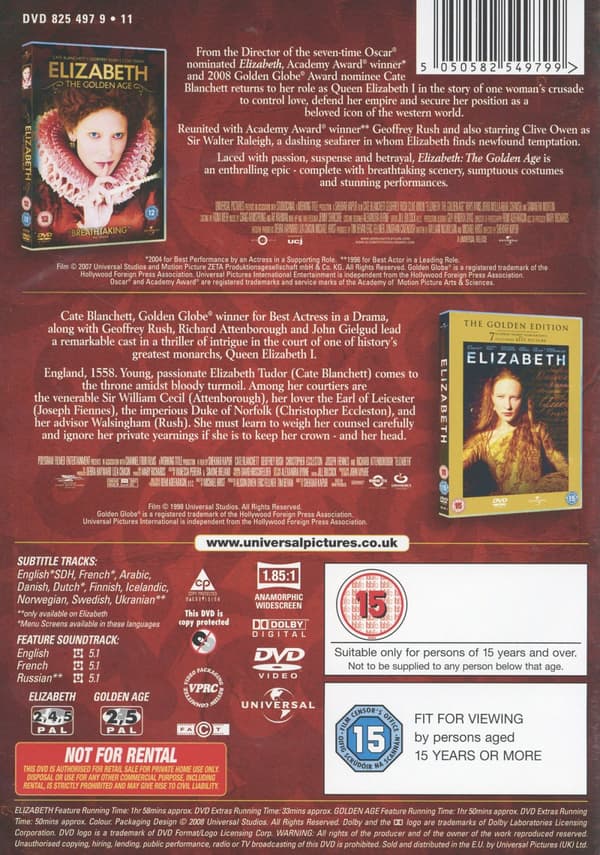 Elizabeth 1+2 (2 DVD)