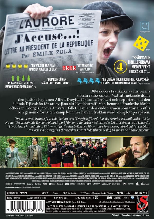En officer och spion (DVD)