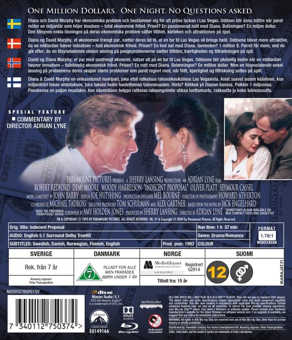 Ett oanständigt förslag (Blu-ray)