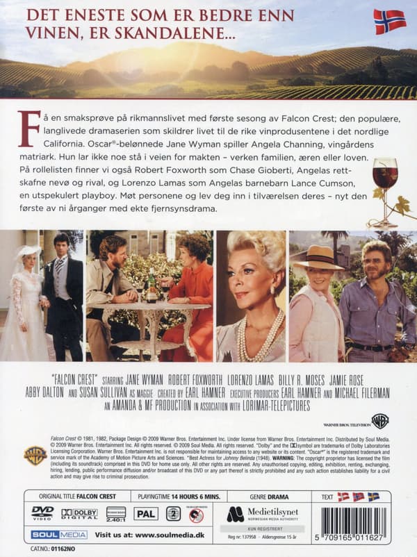 Falcon Crest / Säsong 1 (Norskt omslag) (4 DVD)