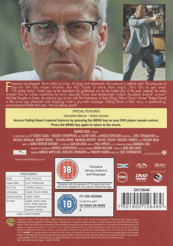 Falling down (Ej svensk text) (DVD)