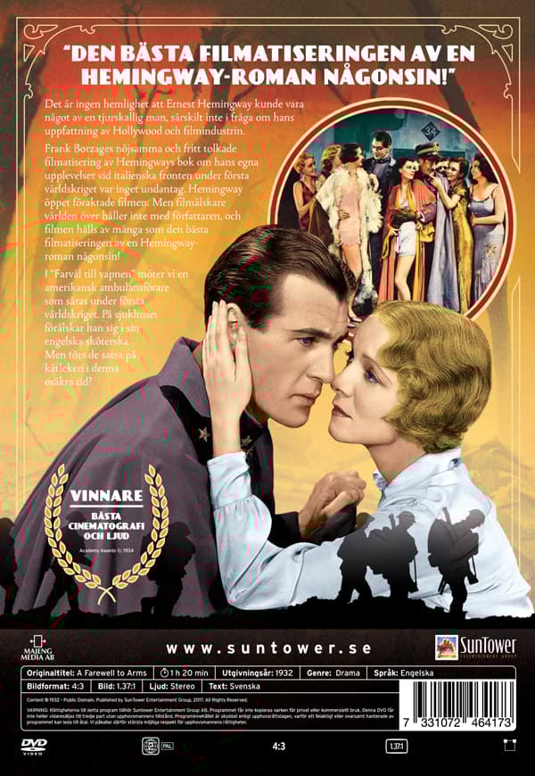 Farväl till vapnen (Rem) (DVD)