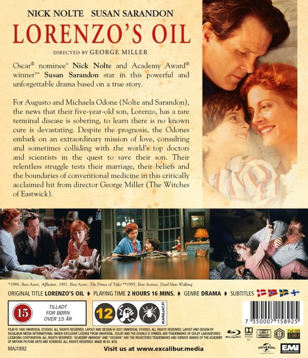 Lorenzo's olja (Blu-ray)