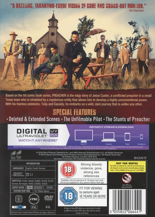 Preacher / Säsong 1 (3 DVD)