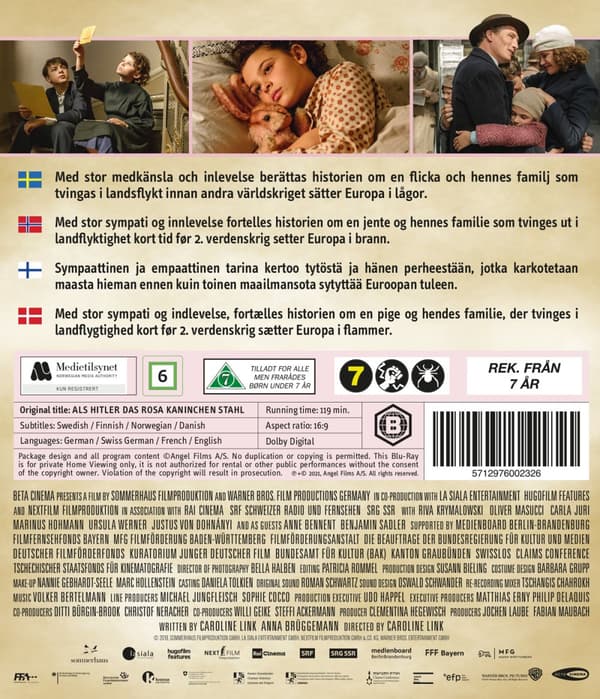 When Hitler stole pink rabbit (Blu-ray)
