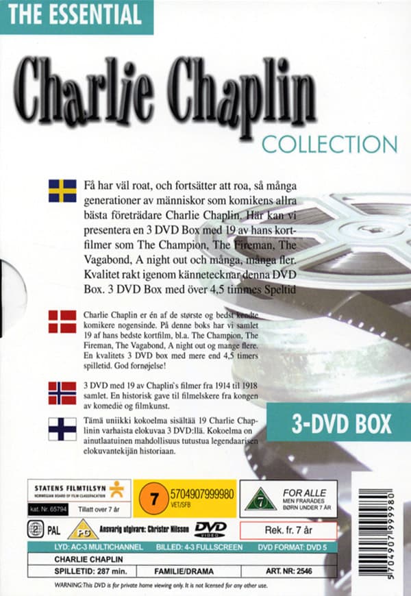 Charlie Chaplin / Essential collection (3 DVD)