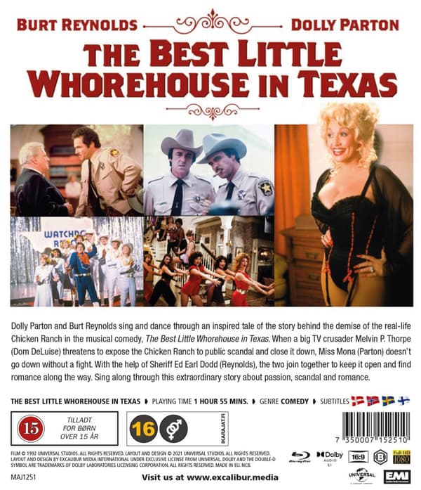 Det bästa lilla horhuset i Texas (Blu-ray)