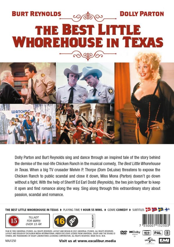 Det bästa lilla horhuset i Texas (DVD)