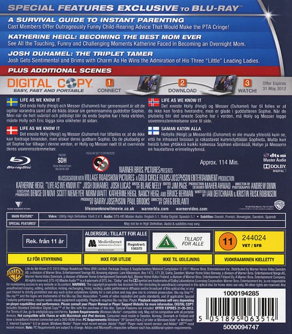 Life as we know it (Blu-ray)