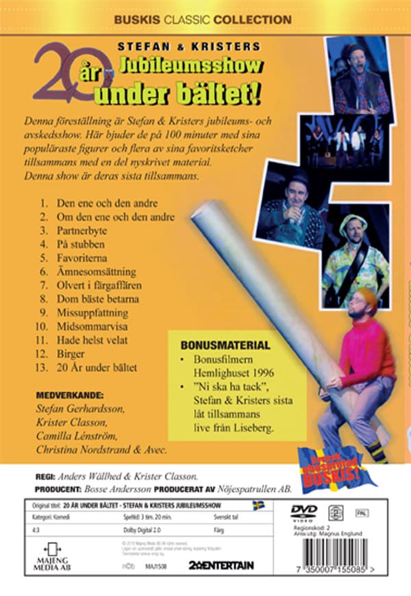 Stefan & Krister / 20 år under bältet! (DVD)