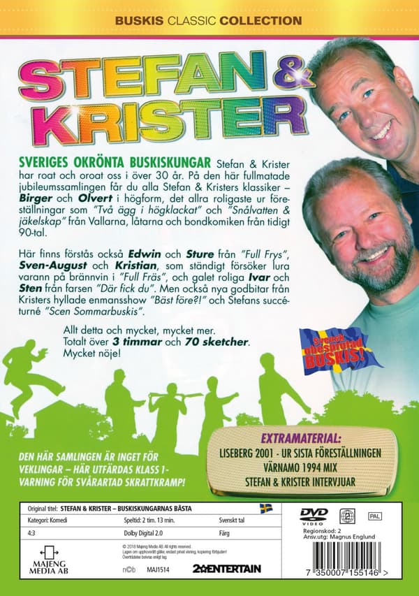 Stefan & Krister / Buskiskungarnas bästa (DVD)