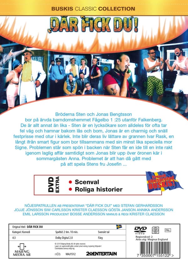 Stefan & Krister / Där fick du! (DVD)