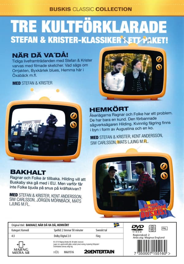 Stefan & Krister / När dä va'+ Hemkört + Bakhalt (DVD)
