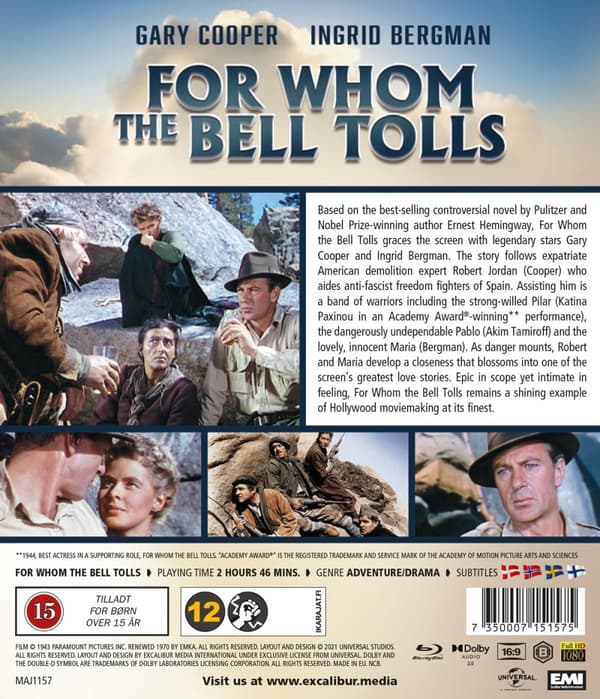 Klockan klämtar för dig (Blu-ray)
