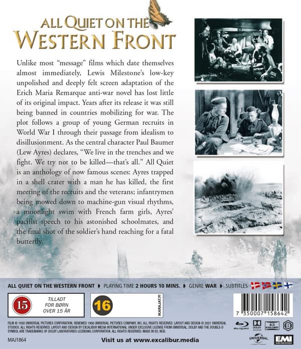 På Västfronten intet nytt (1930) (Blu-ray)