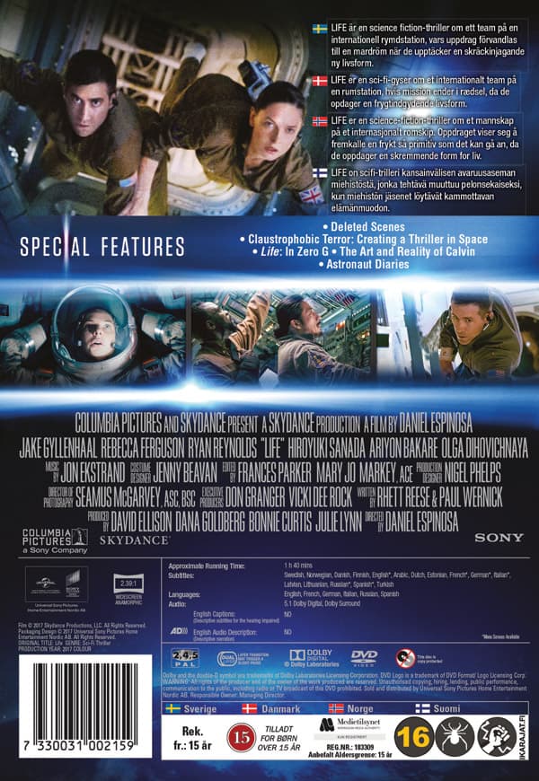 Life (2017) (DVD)