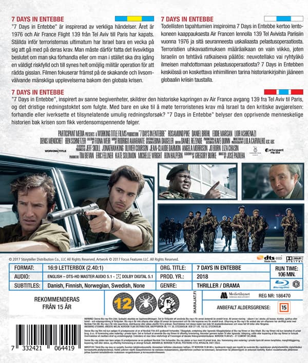 7 Days In Entebbe (Blu-ray)
