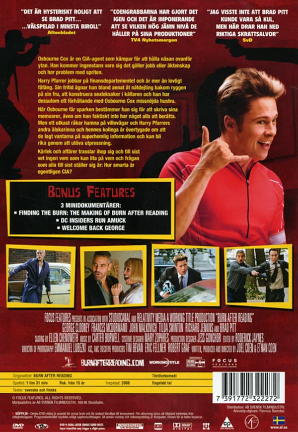 Burn after reading (DVD)