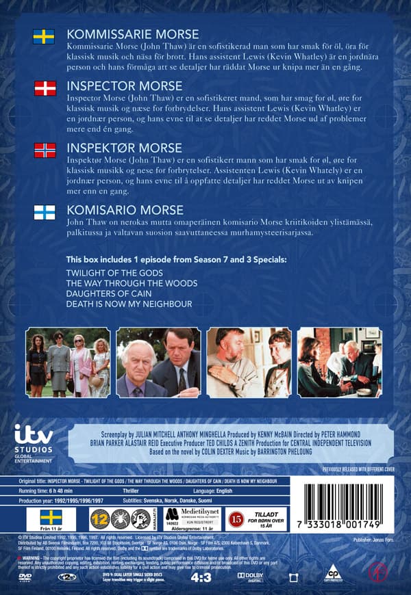 Kommissarie Morse Box 10 (2 DVD)
