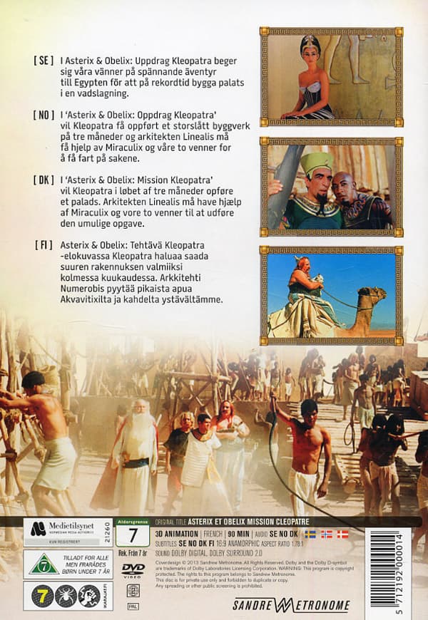 Asterix & Obelix / Uppdrag Kleopatra (DVD)