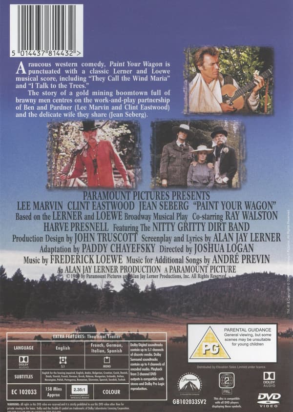 Clint Eastwood / Guldrushens glada dagar (DVD)