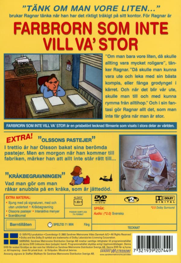 Farbrorn som inte vill va' stor (DVD)