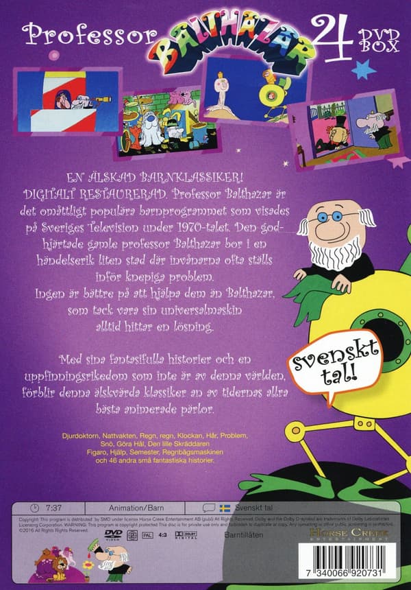 Professor Balthazar: Den kompletta samlingen (4 DVD)