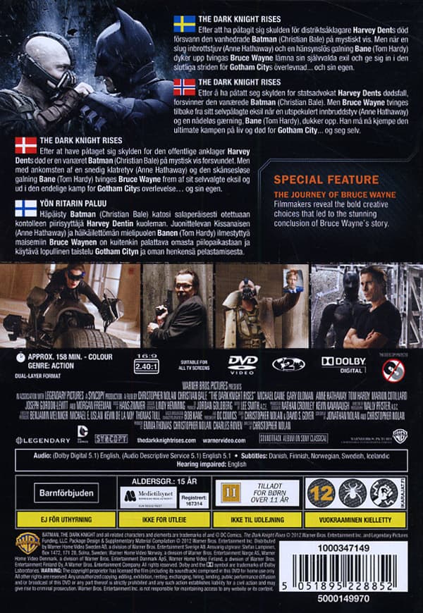 Batman / The Dark Knight rises (DVD)
