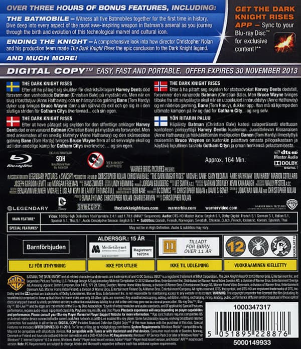 Batman / The Dark Knight Rises (2 Blu-ray)