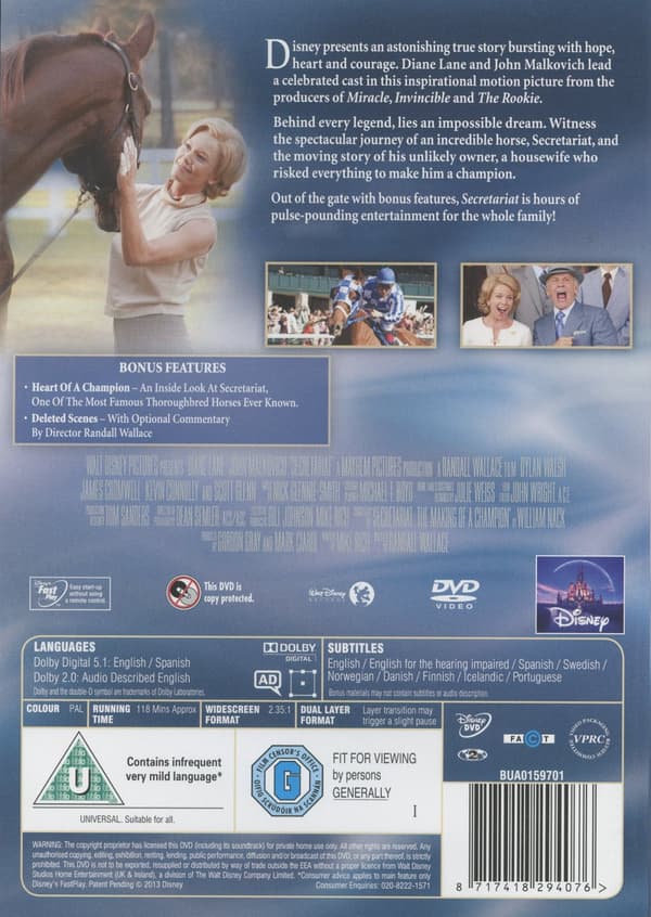 Berättelsen om Secretariat (DVD)