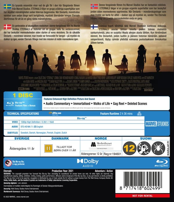 Eternals (Marvel) (Blu-ray)