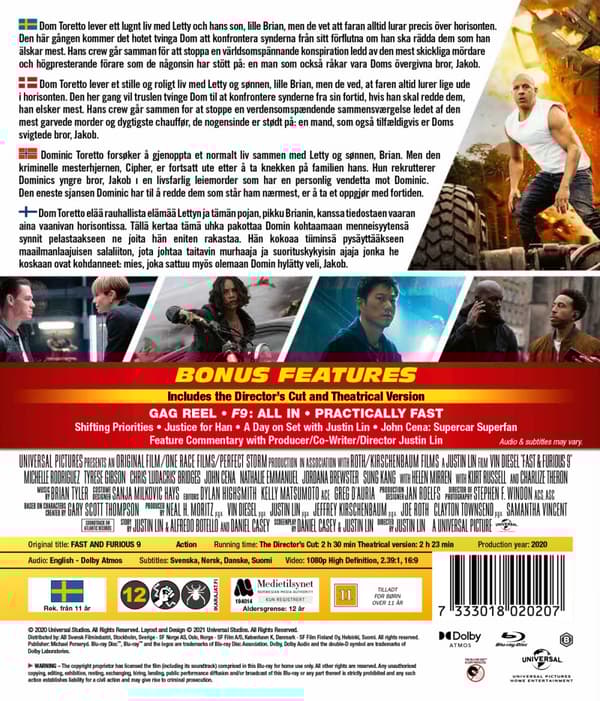 Fast & Furious 9 / Director's cut (Blu-ray)