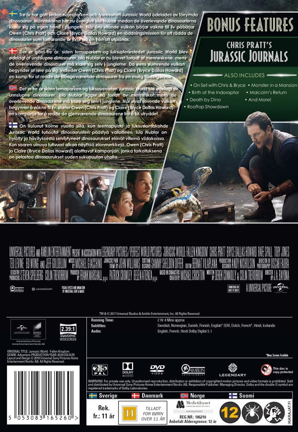 Jurassic World 2 - Fallen Kingdom (DVD)