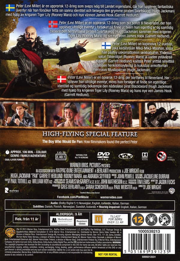 Pan (DVD)