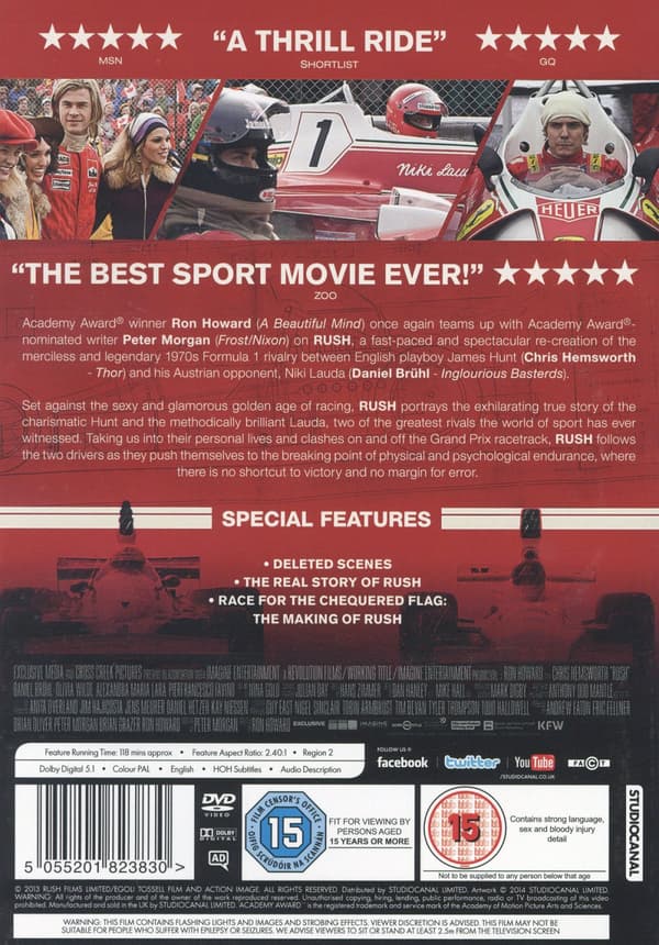 Rush (Ej svensk text) (DVD)