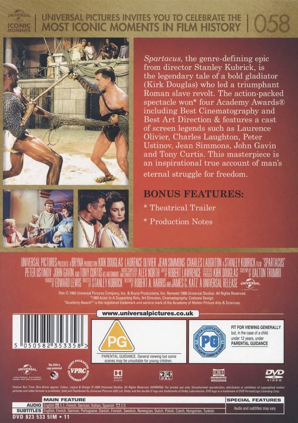 Spartacus (1960) (DVD)