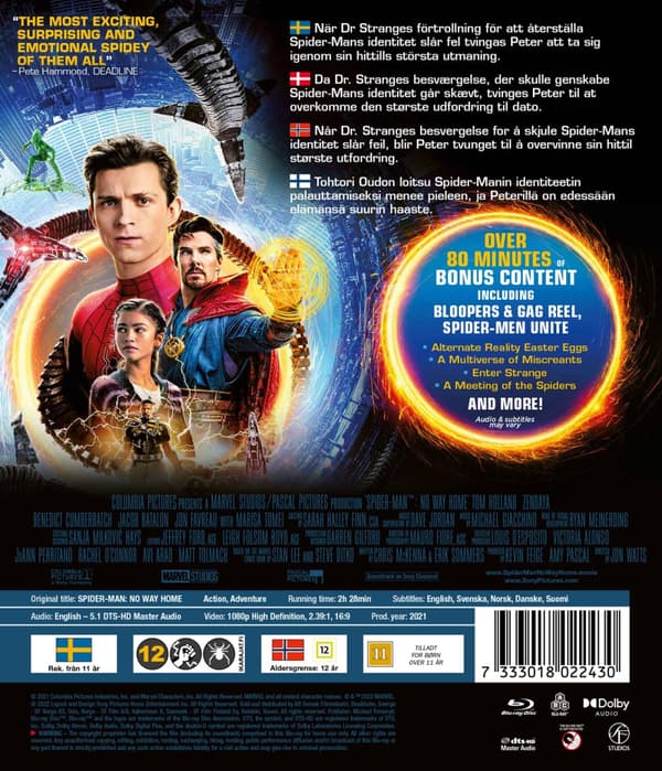 Spider-Man - No way home (Blu-ray)