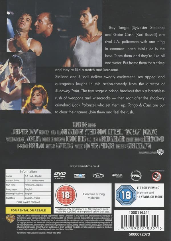 Tango & Cash (Ej svensk text) (DVD)
