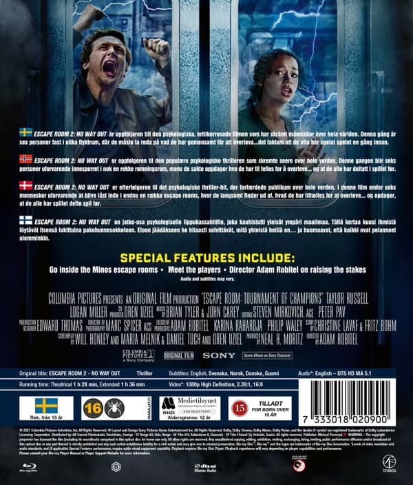 Escape Room 2 / Extended edition (Blu-ray)