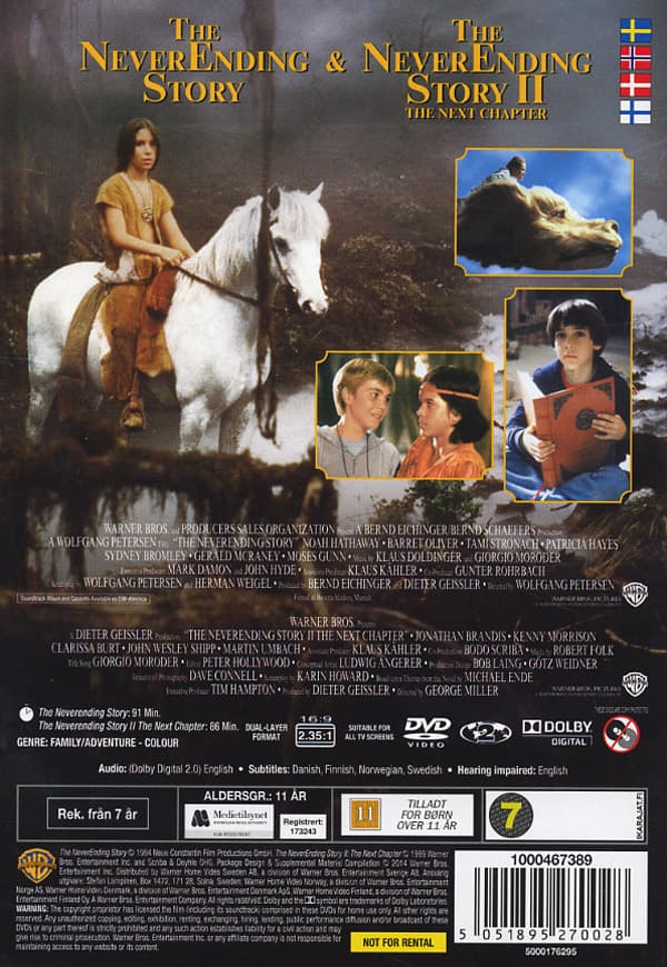 Den oändliga historien 1+2 (2 DVD)
